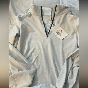 ZYIA Women's Light Gray Quarter-Zip Hoodie